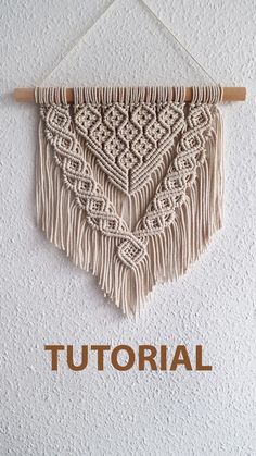 macrame wall hanging diy, home decor ideas, wall decor diy, macrame tutorial, tapestry, gobelin, makramee wandbehang, macrame tapiz, makrame, makrome, makrama, weaving, macrame patterns, wall decoration ideas, step by step instructions, free video tutorial, Macrame Tutorial Beginner, Macrame Plant Hanger Tutorial