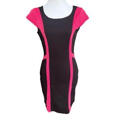 Materials: 60% Cotton, 36% Polyester, 4% Spandex No Obvious Flaw Stretchable It Is Displayed On A Size Small Mannequin, Measurements Of The Mannequin As Following: Bust: 34 Inches, Waist 26 Inches, Bottom: 35 Inches. Shoulder To Bottom: 22.5 Inches We Accept Reasonable Offers. Pink Stretch Mini Dress With Lining, Pink Fitted Lined Mini Dress, Pink Short Sleeve Stretch Bodycon Dress, Pink Stretch Bodycon Dress With Short Sleeves, Pink Short Sleeve Bodycon Dress For Night Out, Fitted Pink Mini Dress For Work, Pink Bodycon Dress With Short Sleeves, Black Fitted Dress, Small Mannequin