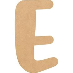 the letter e is made out of cardboard