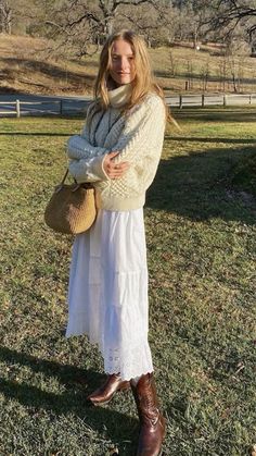 Farm Clothes, Cottagecore Outfits, Looks Country, Quoi Porter, Cowboy Boot, 가을 패션, Outfit Inspo Fall, Fall Looks, Looks Vintage