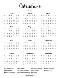 a calendar for the year 2013 with spanish numbers