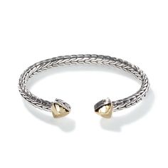 John Hardy Women's Carved Chain Palu Flex Cuff Bracelet in Sterling Silver/18K Gold John Hardy Jewelry, Latest Bracelets, 18k Gold Chain, John Hardy, Gold Branding, Sterling Silver Cuff, Hinged Bangle, Silver Cuff, Womens Jewelry Bracelets