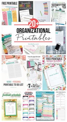 the ultimate printable bundle for organizing your home and office with free printables