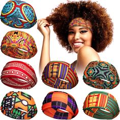 PRICES MAY VARY. Package content: you will receive 8 pieces women headbands in various patterns, sufficient quantity and styles to meet your daily usages or replace hair accessories, you can also share them with your families and friends Delicate style: our stretchy boho print headbands have designed with African and boho printings, with various bright colors, can match with your different outfits and beautify your hairstyle, add delicacy to your dressings Soft and comfortable: these African hea African Headband, Cool Hairstyles For Girls, Sports Workout, African Head Wraps, Workout Headband, Beautiful Braids, Turban Headwrap, Styl Boho, Headband Styles