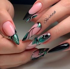 Simple Spring Nails, Art Deco Nails, Drip Nails, Stylish Nails Designs, Spring Nail Art, Nails Desing, Spring Nail, Fabulous Nails