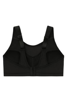 This cami-design sports bra is updated with high-tech fabric with unstoppable bounce control and bust containment so you can focus on your fitness goals. Full coverage, non-stretch cups Secure nonstretch straps stay put through any movement Moisture-wicking fabric engineered for dryness and comfort 70% polyester, 25% polyamide, 5% elastane Machine wash, line dry Imported Women's Clothing Functional Sports Bra With Built-in Bra And Wide Straps, Functional Sports Bra With Wide Straps For Training, High Stretch Sports Bra With Adjustable Straps, Nylon Sports Bra With Built-in Support For Running, Functional Sleeveless Sports Bra With Light Support, Adjustable Straps Stretch Sports Bra For Running, Functional Racerback Sports Bra With Adjustable Straps, Functional Sports Bra With Adjustable Straps And Racerback, Black Sports Bra With Adjustable High Stretch Straps