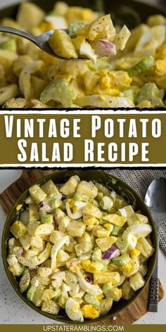 Vintage Potato Salad Recipe Shout Hallelujah Potato Salad, Potatoes Salad Recipe, Amish Potato Salad Recipe, Amish Potato Salad, Mustard Potato Salad, Amish Potato Salads, Old Fashioned Potato Salad, Ranch Potato Salad, Potatoe Salad