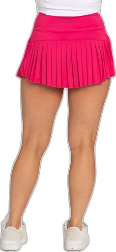 Hot Pink Pleated Skirt, Gold Hinge Skirt, Pink Pleated Skirt, Pleated Tennis Skirt, Boy Outerwear, Tennis Skirts, Famous Fashion, Spandex Shorts, Curvy Dress