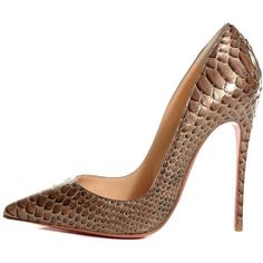 CHRISTIAN LOUBOUTIN Python Armure So Kate 120 Pumps 34.5 Lichen ❤ liked on Polyvore featuring shoes, pumps, pointy toe shoes, christian louboutin shoes, high heel pumps, long shoes and high heeled footwear Bronze Shoes, Christian Louboutin Wedding Shoes, Christian Louboutin Outlet, Long Shoes, Metallic Pumps, Pointy Toe Shoes, Metallic Shoes, So Kate, Christian Louboutin Heels