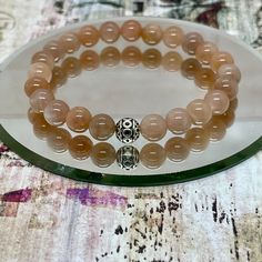 High quality sunstone beads make this a beautiful bracelet for both summer and fall. Sunstone Bracelet, Autumn Bracelet, Bracelet Summer, Orange Bracelet, Summer Bracelet, Summer Bracelets, Bracelet Gemstone, Gemstone Bracelet, How To Make Beads