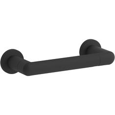 an image of a black toilet roll holder