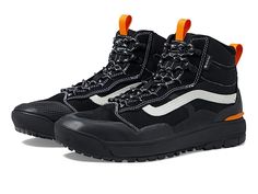 Vans UltraRange EXO Hi Gore-Tex Warm Weather MTE-2 - Shoes : Black : Enjoy your hiking session wearing the Vans UltraRange EXO Hi Gore-Tex Warm Weather MTE-2 Sneakers. Leather and textile upper. MTE-2 HydroGuard 360&amp,#176, package is watertight and stretchable, which results in comfortable, breathable waterproof technology. Zonal MTE-2 Primaloft insulation package uses a high-quality microfiber thermal insulation system to mimic the warmth-providing properties of down, keeping you warm withou Boots 2024, Vans Ultrarange, Sport Shoes Men, Vans Shop, Outdoor Men, Vans Sneakers, Thermal Insulation, Mens Sportswear, Sneaker Collection