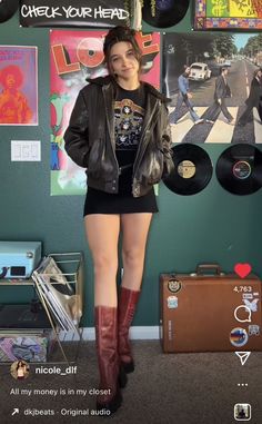 Lucy Hale Outfits, 70s Outfits, Outfit Inspo Fall, Edgy Outfits, Grunge Outfits, Aesthetic Outfits, Look Cool, Concert Outfit, Aesthetic Clothes