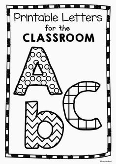 printable letters for the classroom