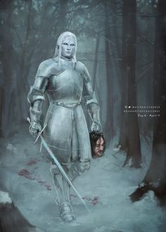 Snow Elves Art, Game Of Thrones White Walkers, Anduril Wallpaper, Astor Alexander, Snow Elves, Snow Elf, White Walker