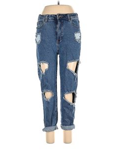 American Bazi Jeans Size: 13 Blue Bottoms - used. No Fabric Content, Distressed Wash, Hearts, Cropped, High Rise | American Bazi Jeans - High Rise: Blue Bottoms - Size 13 American Bazi Jeans, High Jeans, Size 13, Blue Jeans, Womens Bottoms, Jeans Size, High Rise, Handbags, Fabric