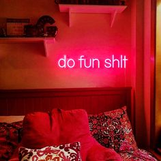 Do Fun Shit Neon Sign Custom Home Decor Mancave Wall Lights - Etsy Amelia Core, Basement Decoration, Neon Signs Quotes, Neon Wall Signs, Neon Wall Art, Neon Room, Lighting Gifts, Basement Decor, Apartment Decor Inspiration