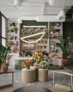 TRAY FLOWER SHOP IN DUBAI on Behance Flower Store Interior, Flower Shop Interiors Design, Modern Flower Shop, Florist Shop Interior, Gift Shop Interiors, Flower Shop Display, Florist Studio, Flower Shop Decor