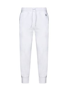 Pants from Polo Ralph Lauren Composition: ->cotton, 84% Synthetic->polyester, 16% | Polo Ralph Lauren Women's Pants in White | SS24 Fitted Cotton Sweatpants With Pockets, Fitted Cotton Sweatpants For Athleisure, Fitted Cotton Joggers With Pockets, Fitted Cotton Joggers With Elastic Waistband, Fitted Cotton Joggers For Loungewear, Fitted Cotton Athleisure Pants, Fitted Cotton Pants For Athleisure, Classic Cotton Sweatpants With Straight Hem, Fitted Cotton Casual Joggers