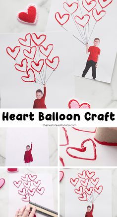 heart balloon craft for valentine's day