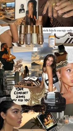 Vision Collage, Nyc Girl, Gold Girl, Vision Board Manifestation, Lindsay Lohan, Healthy Lifestyle Inspiration, Manifestation Board, Dream Lifestyle, Aesthetic Collage