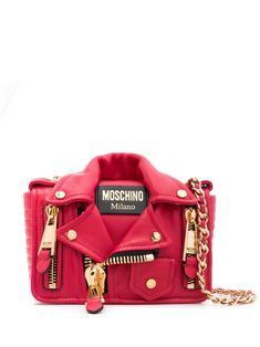 raspberry pink calf leather smooth grain metal eyelet detailing logo-engraved rivet detailing decorative zip detailing logo-engraved gold-tone hardware logo stamp to the front foldover top with magnetic fastening two leather and chain-link top handles front zip fastening pockets main compartment internal logo patch gold-tone hardware full lining This piece comes complete with a protective dust bag. Moschino Bag, Shoulder Bag Pink, Hardware Logo, Detailing Logo, Raspberry Pink, Biker Leather, Logo Stamp, Black Cross Body Bag, Pink Leather