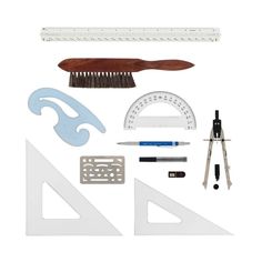 the tools needed to make a diy woodworking project are displayed on a white background