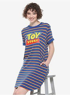 Disney Pixar Toy Story Striped Ringer T-Shirt Dress Varsity Dress, Rapunzel Cosplay, Alice In Wonderland Dress, Girls Vest, Her Universe, Pet Dress, Pixar Toys, Disney Stuff, Dress Images