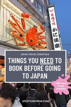 japan travel essentials: things you need to book before going to japan Japan Trip Packing Lists, Traveling In Japan, Visiting Japan, Japan Holiday, Traveling To Japan, Japan Must See, Best Time To Go To Japan, Travel To Japan, Things To Do In Tokyo