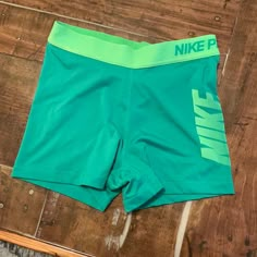 Green Nike Dri-Fit Shorts. Medium. Never Worn. Great Condition. Nike Green Athletic Shorts With Built-in Shorts, Green Nike Athletic Stretch Shorts, Nike Green Stretch Athletic Shorts, Nike Green Athletic Shorts With Built-in Liner, Nike Green Activewear Short Length, Nike Green Shorts With Built-in Liner, Green Stretch Nike Bottoms, Nike Green Short Bottoms, Nike Green Short Length Bottoms