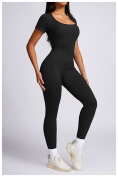 New Yoga Suits Fitness Outfit Female One-piece Jumpsuits Women Sporty – Awwoutfit High Stretch Full-length Solid Unitard, Solid Color High Stretch Full Length Unitard, Full Length High Stretch Solid Unitard, Fitted Breathable Bodysuit For Yoga, Stretch Athleisure Unitard For Yoga, Solid Stretch Yoga Unitard, High Stretch Moisture-wicking Bodysuit For Pilates, High Stretch Moisture-wicking Unitard For Yoga, Solid Color Stretch Short Sleeve Jumpsuits And Rompers