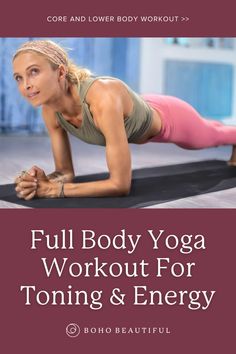 This yoga class is a powerful and fiery yoga workout. Learn new yoga sequences that will work the entire body with a particular focus on the core and lower body. This 20 minute yoga workout practice will help with full body toning and definition. Get started with this yoga flow if you want to improve your fitness level and strenght.

#fullbodyworkout #workoutroutine #yoga #toning #yogaflow Boho Beautiful Yoga, 20 Minute Yoga, Body Toning, Increase Energy