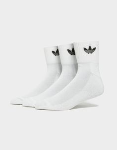 Find your happy place between heel and calf. Not too short and not too tall, adidas Mid-Cut Crew Socks are a great look for working out or just kicking back. The cottony feel hits the sweet spot for comfort and fit.• Runs large. Order 1 Size smaller than your usual size.• Made of 75% Cotton, 23% Polyester and 2% Elastane• Mid-cut crew length• Mid-cut crew length• Soft feel• Ribbed cuffs|FT8529 Adidas Mid, Find Your Happy Place, Find Your Happy, Work Looks, Jd Sports, White Adidas, Too Short, Happy Place, The Sweet