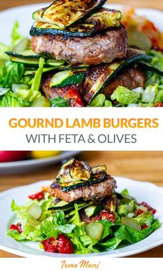 grilled hamburgers with feta and olives are the perfect side dish for any meal