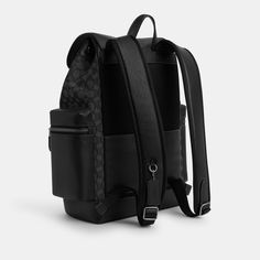 The Sprint Backpack in Signature Jacquard is crafted of Refined Pebble Leather and Smooth Calf Leather. The drawstring and speed clip closures ensure your belongings are secure while the outside zip and flap pockets give you quick access to your essentials. It features adjustable shoulder straps and luggage sleeves for traveling ease. This men’s designer backpack is the perfect companion for wherever life takes you. Luxury Leather Bag With Functional Pockets, Luxury Backpack With Functional Pockets, Luxury Standard Backpack With Functional Pockets, Luxury Backpack With Pockets, Luxury Travel Backpack With Pockets, Sling Bag Mini, Designer Backpack, Coach Outlet, Designer Backpacks