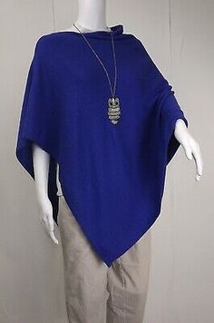 Premium Quality CASHMERE Poncho ROYAL BLUE CAPE Wrap One Size Fits All, FREE UK Shipping,, Fashion Women's Sweaters Casual Blue Poncho Cape, Casual Blue Cape Poncho, Blue Oversized Poncho For Spring, Oversized Blue Poncho For Spring, Blue Oversized Poncho, Blue Cape, Cape Wrap, Cashmere Poncho, Outfit Mujer