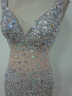 Custom evening gowns and #pageant wear are available for a great price.  We also make #replicas of couture designs for less than the original. Swarovski Crystal Dress, Dresses With Crystals, Crystal Gown, Crystal Prom Dress, Nude Gown, Crystal Wedding Dress, Beaded Evening Gowns, Crystal Dress, Dresses Formal Elegant