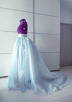 Blue Full Skirt Dress For Wedding, Blue Satin Ball Gown For Wedding, Blue Satin Ball Gown For Debutante Ball, Floor-length Organza Wedding Dress For Debutante Ball, Blue Tulle Wedding Gown, Organza Ball Gown With Sweep Train For Prom, Prom Season Organza Ball Gown With Sweep Train, Wedding Gown With Organza Tulle Skirt, Blue Wedding Gown With Tulle Skirt