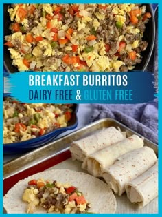 breakfast burritos with dairy free and gluten free