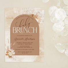 an elegant brunch party with flowers on the table