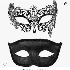 Black Never Worn Masquerade Masks Mardi Gras Prom, Prom Mask, Black Zombie, Mask Carnival, Luxury Mask, The Woman In Black, Masquerade Ball Mask, Cosplay Fashion, Ball Mask