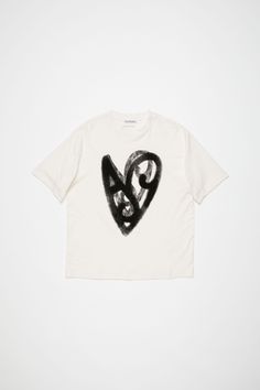 Acne Studios Tshirt, Logo Heart, Acne Studio, Logo Animation, Denim T Shirt, Studio Logo, Heart Logo, Un Logo, Fashion Painting