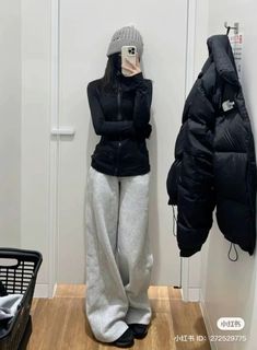 Winter Outfits Acubi, Acubi Style Outfits Winter, Acubi Winter Outfit, Cute Winter Outfits Korean, Acubi Winter, Korean Outfits Winter, Korean Winter Outfits, Winter Outfits Aesthetic