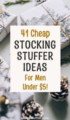 Looking for budget-friendly, cheap stocking stuffers for the special men in your life? Browse this roundup of unique, inexpensive small gifts under $5. Find funny, useful Christmas stocking stuffers like bar tools, phone gadgets, office toys, grooming products, grilling accessories, novelty socks, coffee fixings & so much more! Ideal for boyfriends, husbands, dads, brothers. Affordable little gifts that pack a punch. mens stocking stuffers. men’s stocking stuffers. stocking fillers for men. Cheap Christmas Gifts For Husband, Boyfriend Christmas Stocking Stuffers, Stocking Stuffer Ideas For Boyfriend, His Stocking Stuffers, Grandpa Stocking Stuffers, Cheap Christmas Gifts For Men, Blue Collar Stocking Stuffers, Small Christmas Present Ideas, Stocking Stuffers For Brother