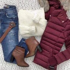 Simple Spring Outfits, Puffer Vests, Outfit Mujer, School Style, Cooler Look, Jacket Outfit, Cute Winter Outfits