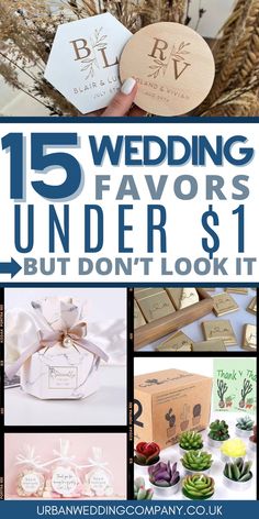 wedding favors under $ 1 but don't look it