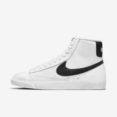 Here are a brand new pair of New Nike Women's Blazer Mid '77 Next Nature - White (DO1344-101) s 5. These come in a samples box which is missing the lid. Mid Blazer 77, Nike Blazer Mid 77 Women, Blazers Nike, Nike Uptempo, Blazer Shoes, Nike Trainer, Blazer 77, Nike Blazer Mid 77, Tenis Nike