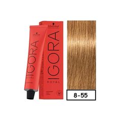 Schwarzkopf Professional Igora Royal Hair Color - 8-55 Light Blonde Gold Extra Manufacturer Barcode: 7702045538526 Pack of 1 IGORA ROYAL TECHNOLOGY High-Performing Formula Preferred by Professionals IGORA ROYAL delivers powerful color performance due to its unchanged iconic formula, offering amazing true-to-swatch results, up to 100% coverage, incredible color intensity and optimal performance time and time again. The IGORA ROYAL High Definition Technology features a high definition color pigmen Revlon Colorsilk, Schwarzkopf Professional, Long Hair Color, Permanent Hair Color, Light Blonde, Luminous Colours, Hair Dye Colors, Loreal Paris, Beauty Care