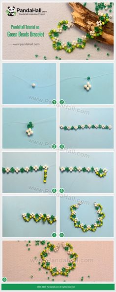 instructions to make beaded bracelets for st patrick's day