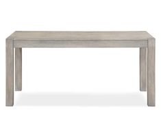 a grey wooden table with two legs